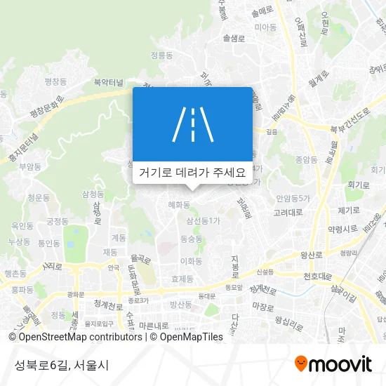 성북로6길 지도