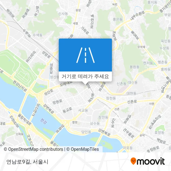 연남로9길 지도