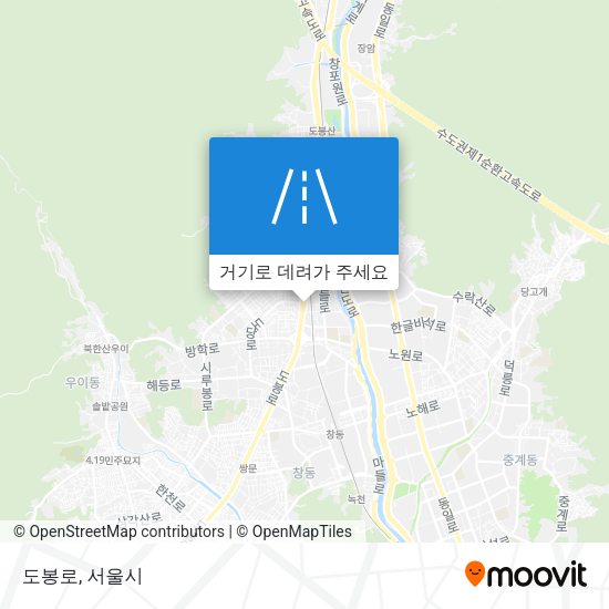 도봉로 지도