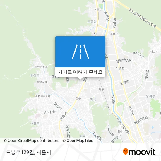 도봉로129길 지도