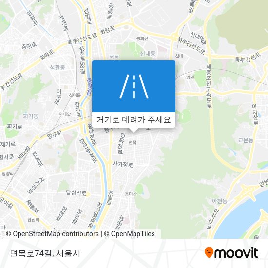 면목로74길 지도