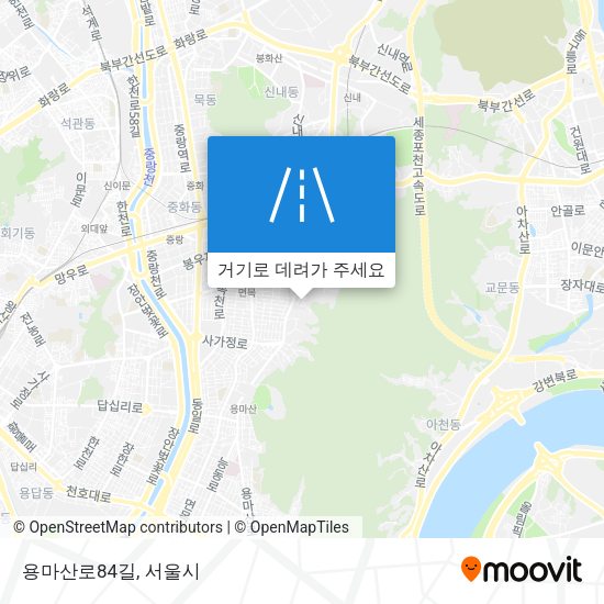 용마산로84길 지도