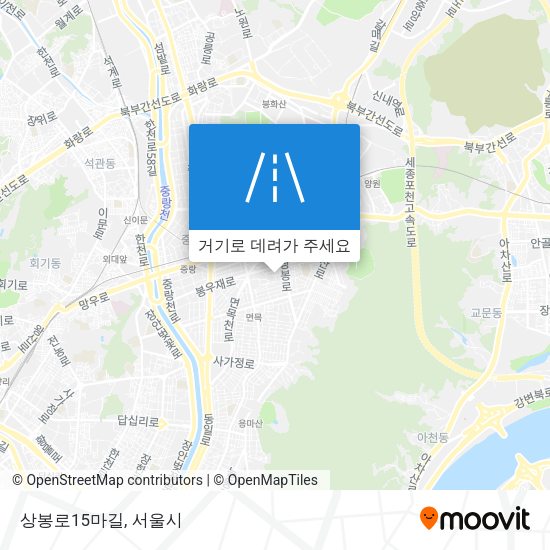 상봉로15마길 지도