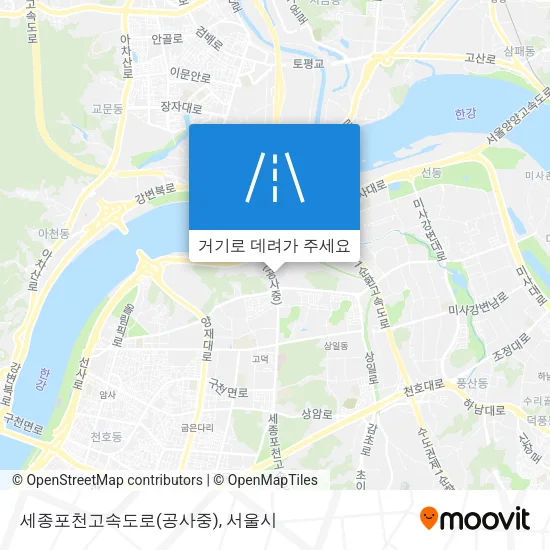 세종포천고속도로(공사중) 지도