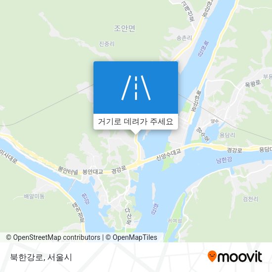 북한강로 지도