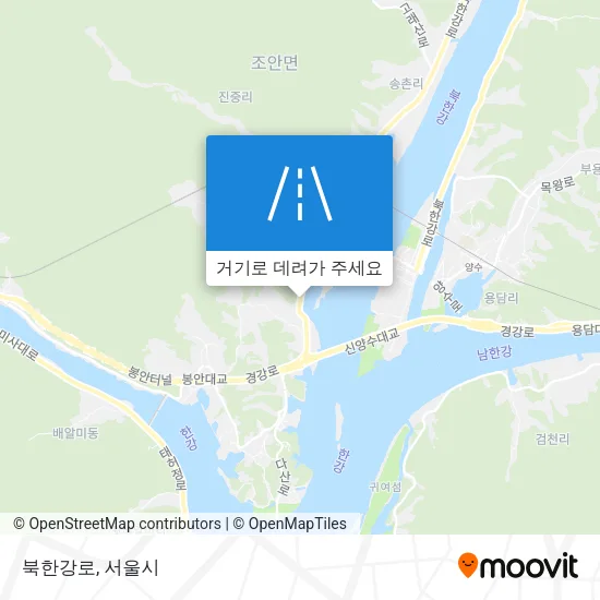 북한강로 지도