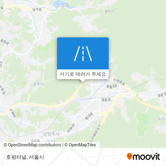 호평터널 지도