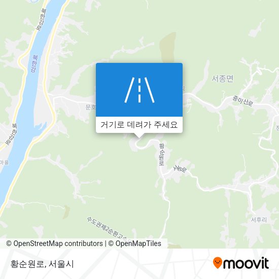 황순원로 지도