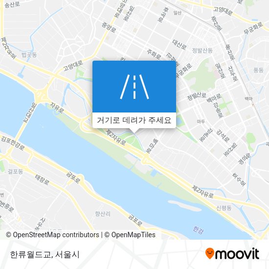 한류월드교 지도