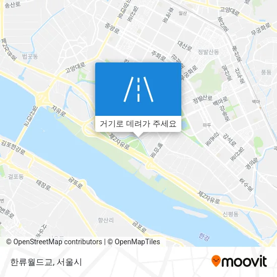 한류월드교 지도