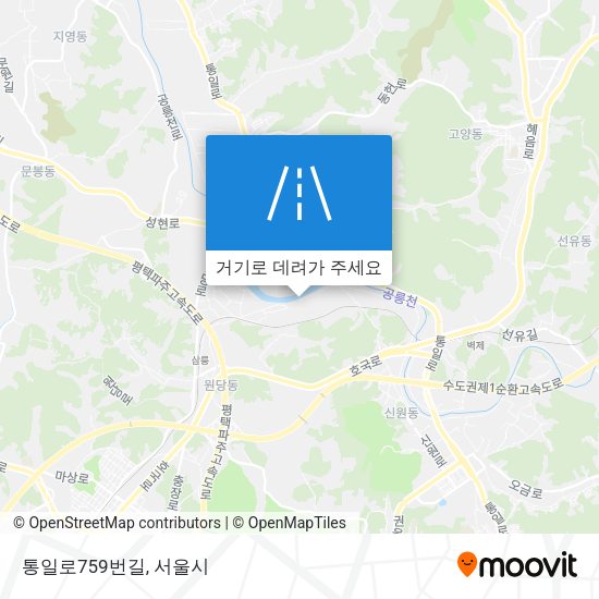 통일로759번길 지도