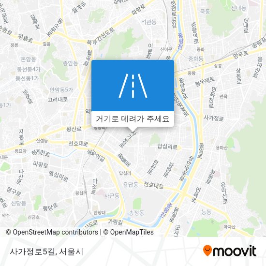사가정로5길 지도