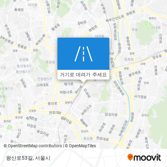 왕산로53길 지도