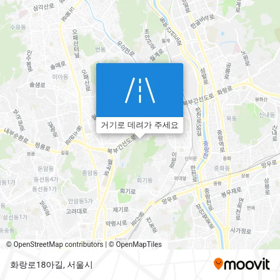 화랑로18아길 지도