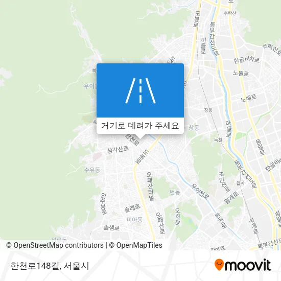 한천로148길 지도