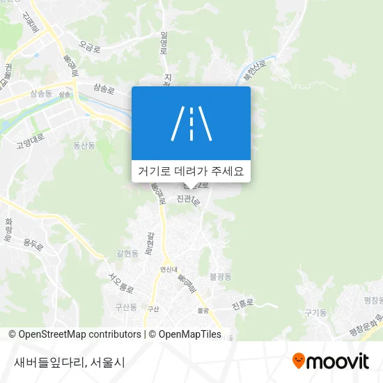 새버들잎다리 지도