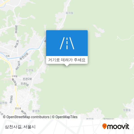 삼천사길 지도