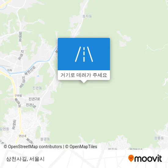 삼천사길 지도