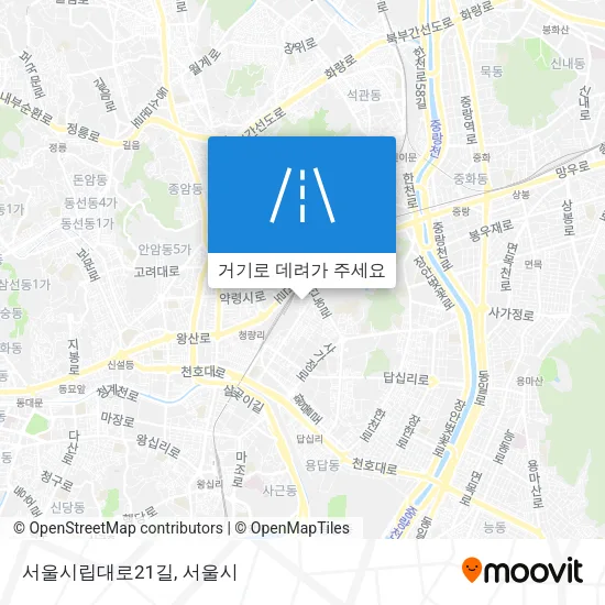 서울시립대로21길 지도