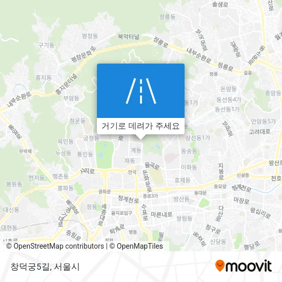 창덕궁5길 지도