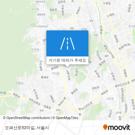 오패산로52마길 지도