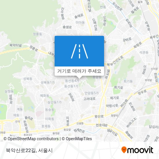 북악산로22길 지도