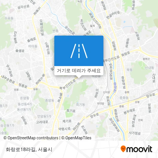화랑로18라길 지도