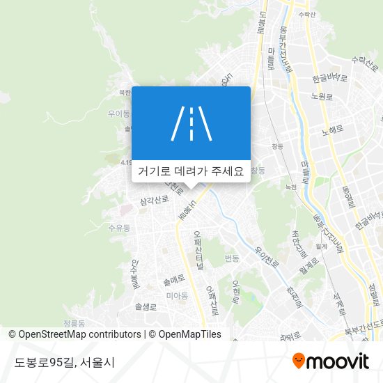 도봉로95길 지도