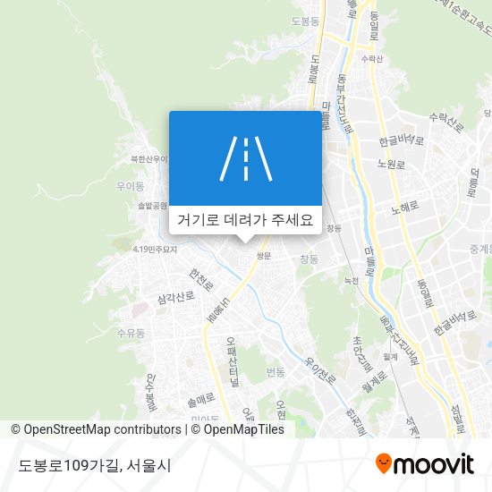 도봉로109가길 지도