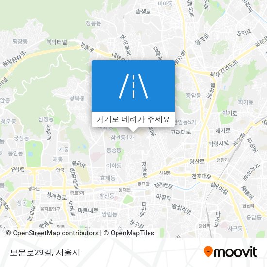 보문로29길 지도