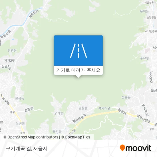구기계곡 길 지도