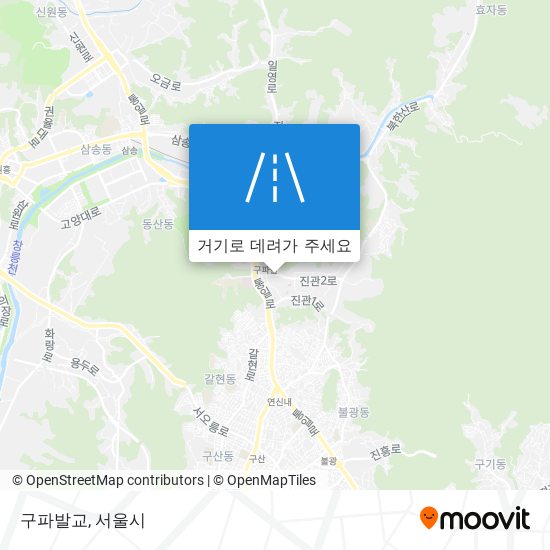 구파발교 지도