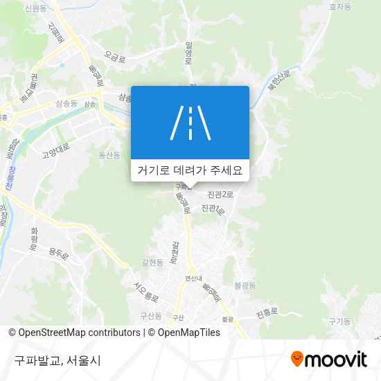 구파발교 지도