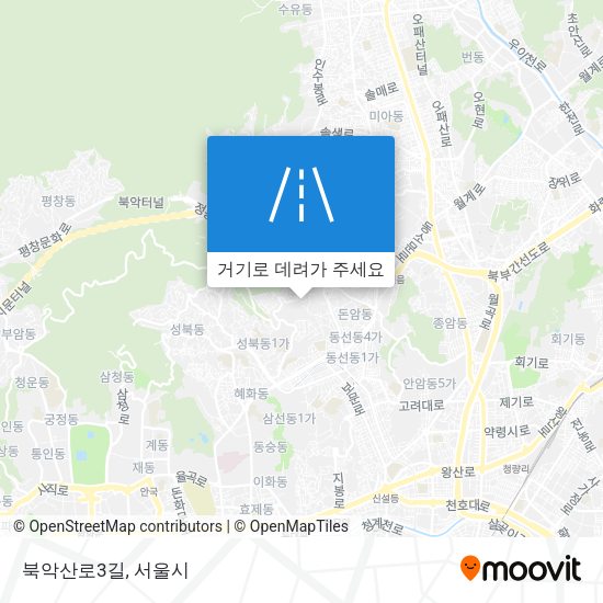 북악산로3길 지도
