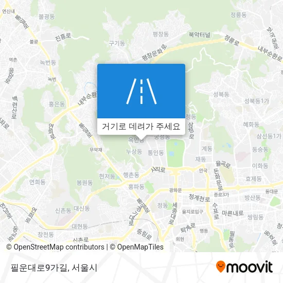 필운대로9가길 지도