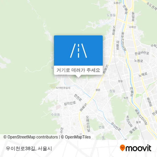 우이천로38길 지도