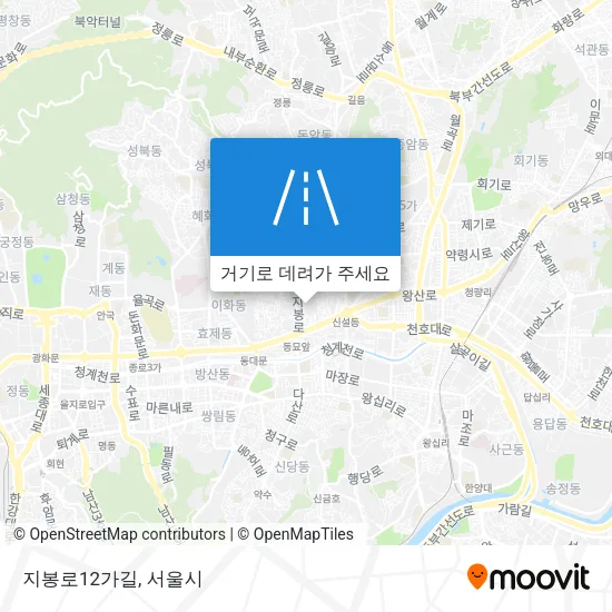지봉로12가길 지도