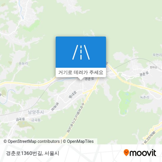 경춘로1360번길 지도