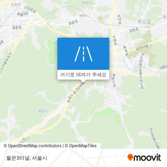 월문3터널 지도