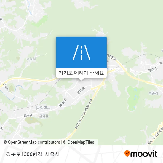 경춘로1306번길 지도