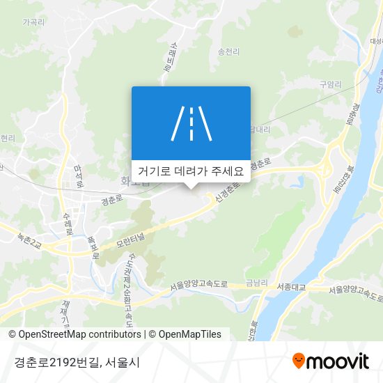 경춘로2192번길 지도