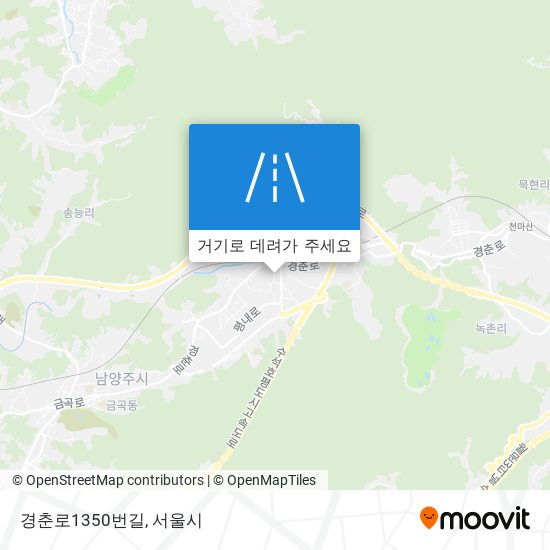 경춘로1350번길 지도