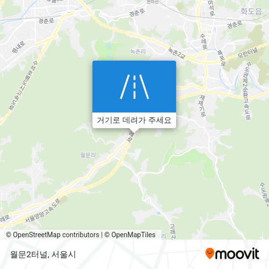 월문2터널 지도
