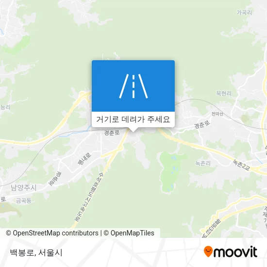 백봉로 지도