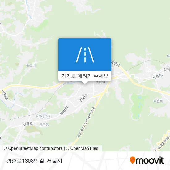 경춘로1308번길 지도