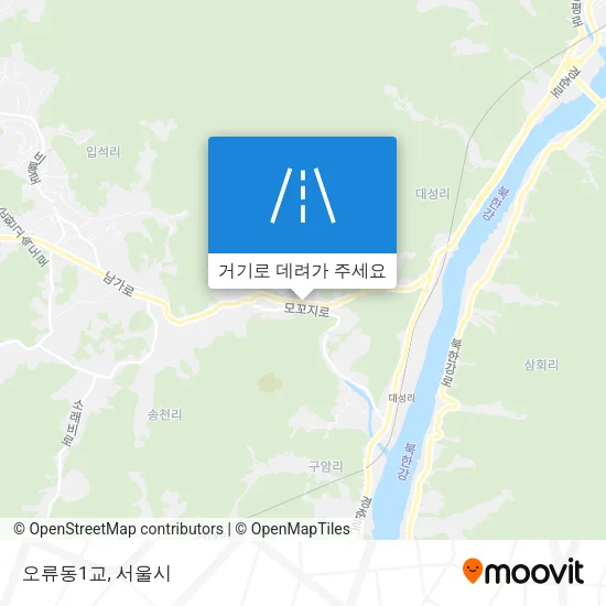 오류동1교 지도