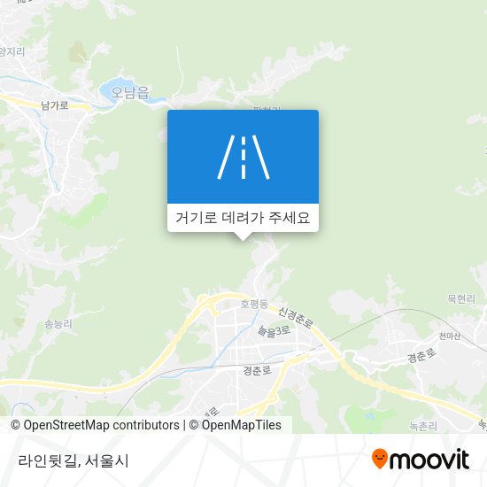 라인뒷길 지도