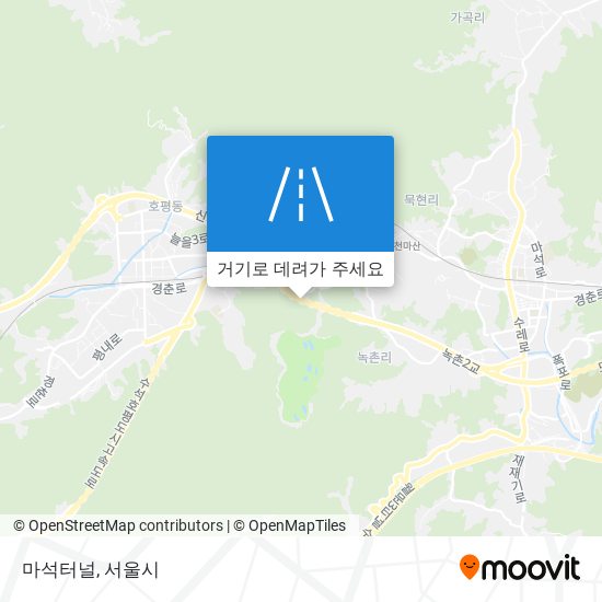 마석터널 지도