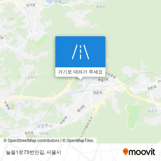늘을1로73번안길 지도