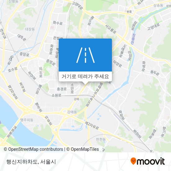 행신지하차도 지도